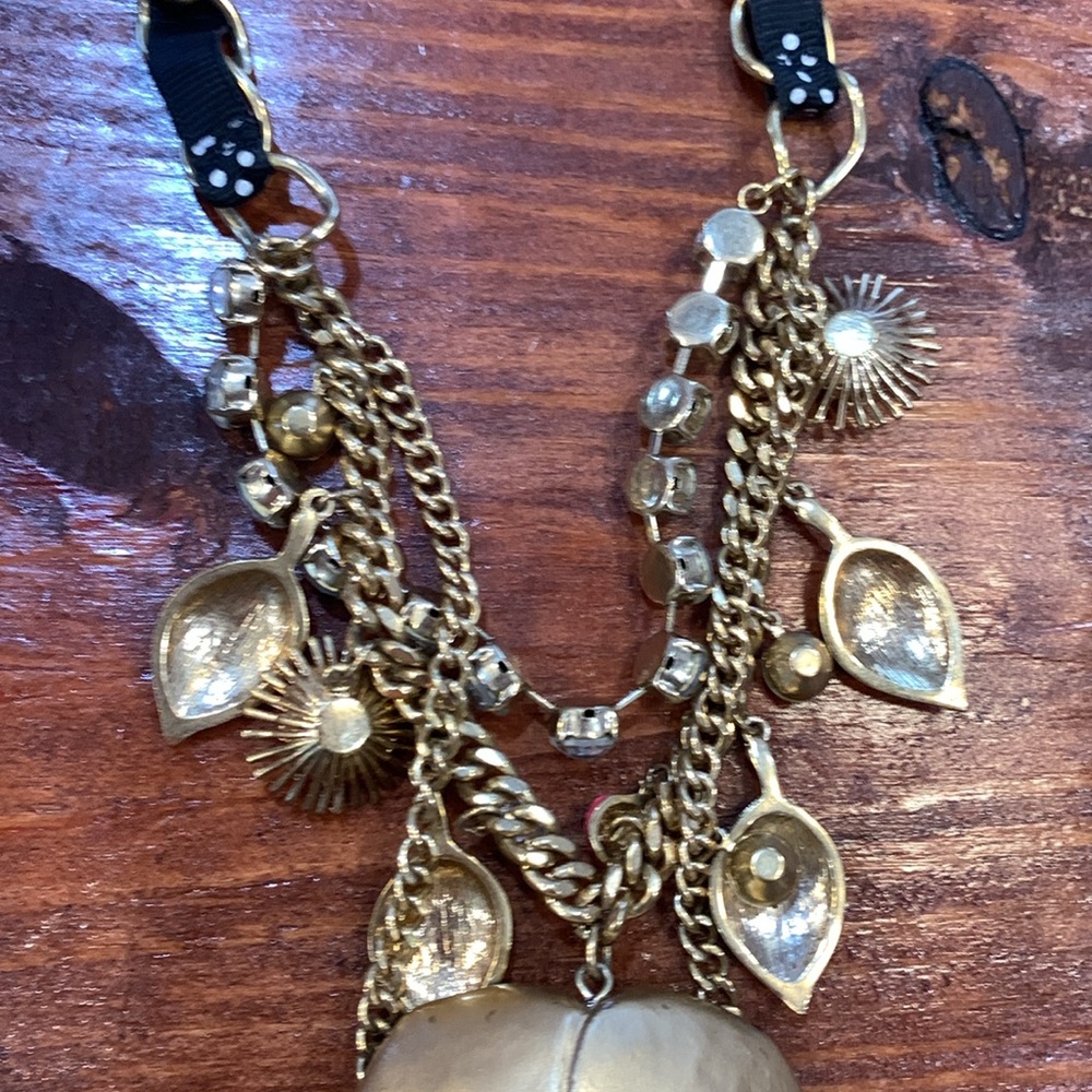 Vintage Betsey Johnson Secret Garden Ladybug Necklace - Picture 16 of 17